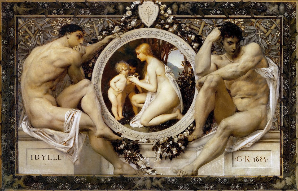 Idyll - क्लिम्ट, गुस्ताव (1862-1918) - 1884 - कैनवास पर तेल - 49,5x73,5 - वियना संग्रहालय द्वारा गुस्ताव क्लिम्ट