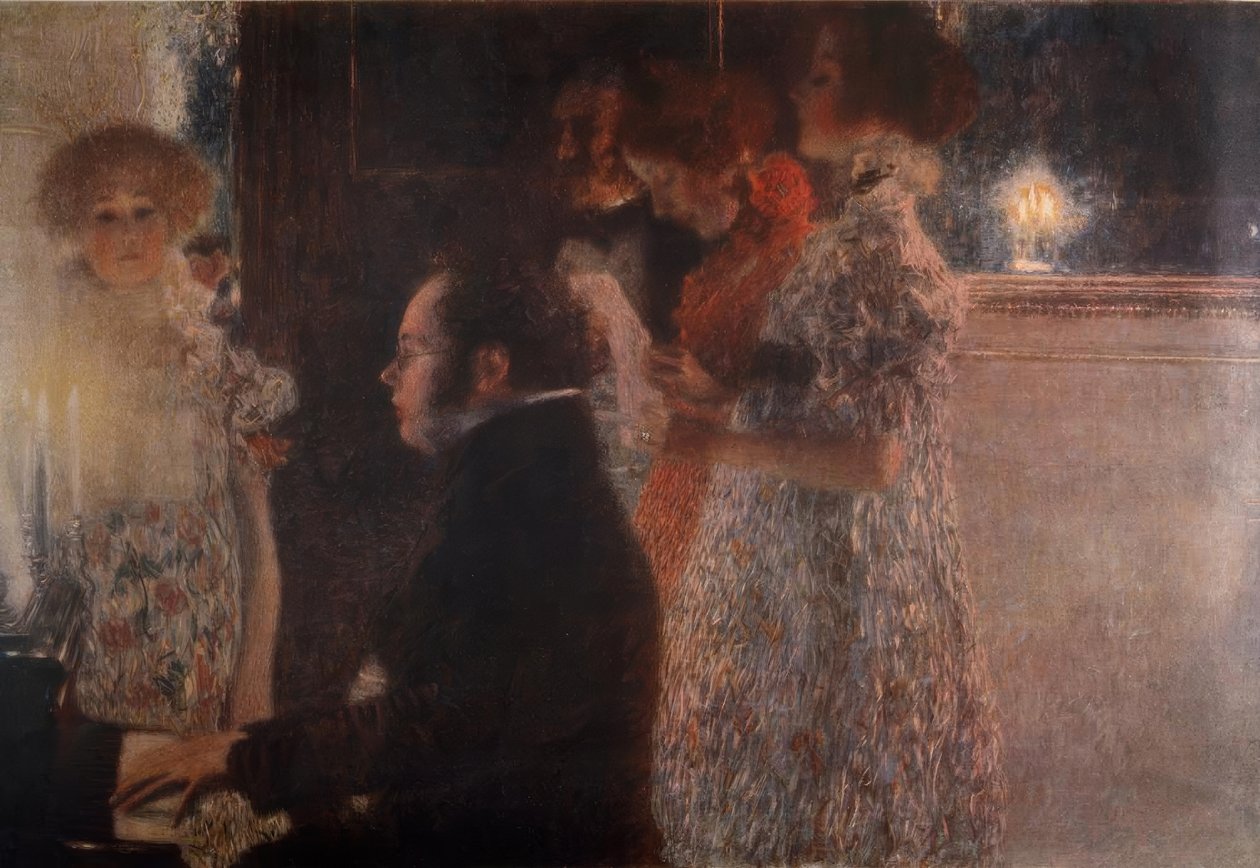पियानो पर Schubert द्वारा गुस्ताव क्लिम्ट