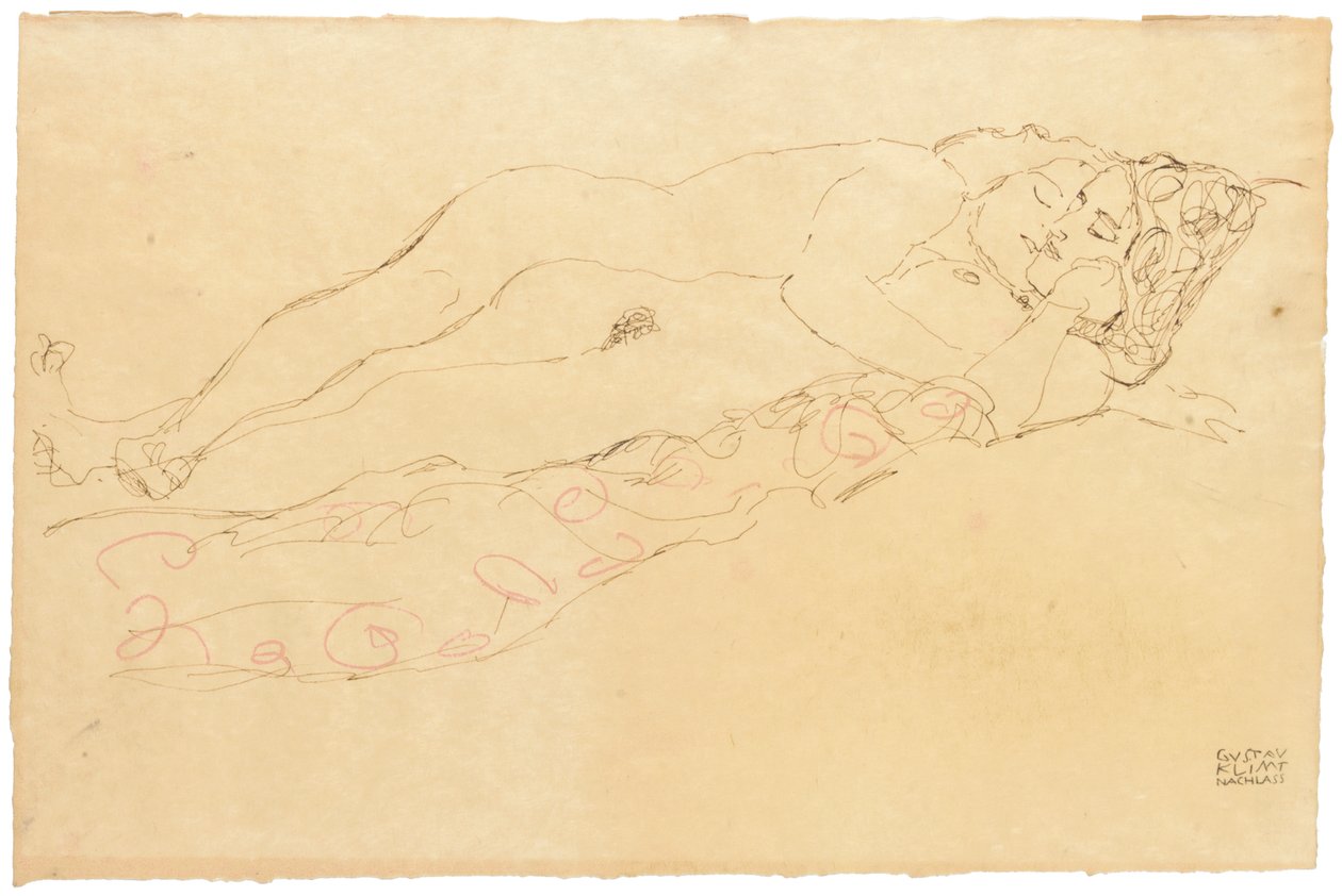 दो पुनरावर्ती नाडियां, c.1913 द्वारा गुस्ताव क्लिम्ट
