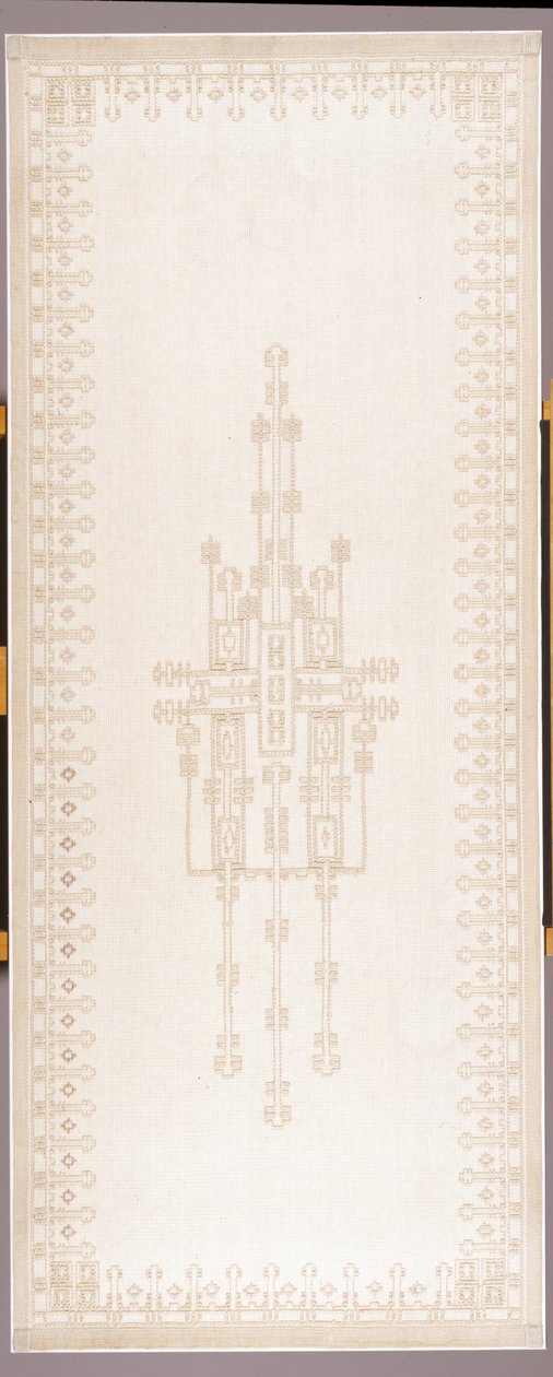 पर्दे का पैनल, c.1908 (कपास और लिनन) द्वारा गुस्ताव स्टिकली