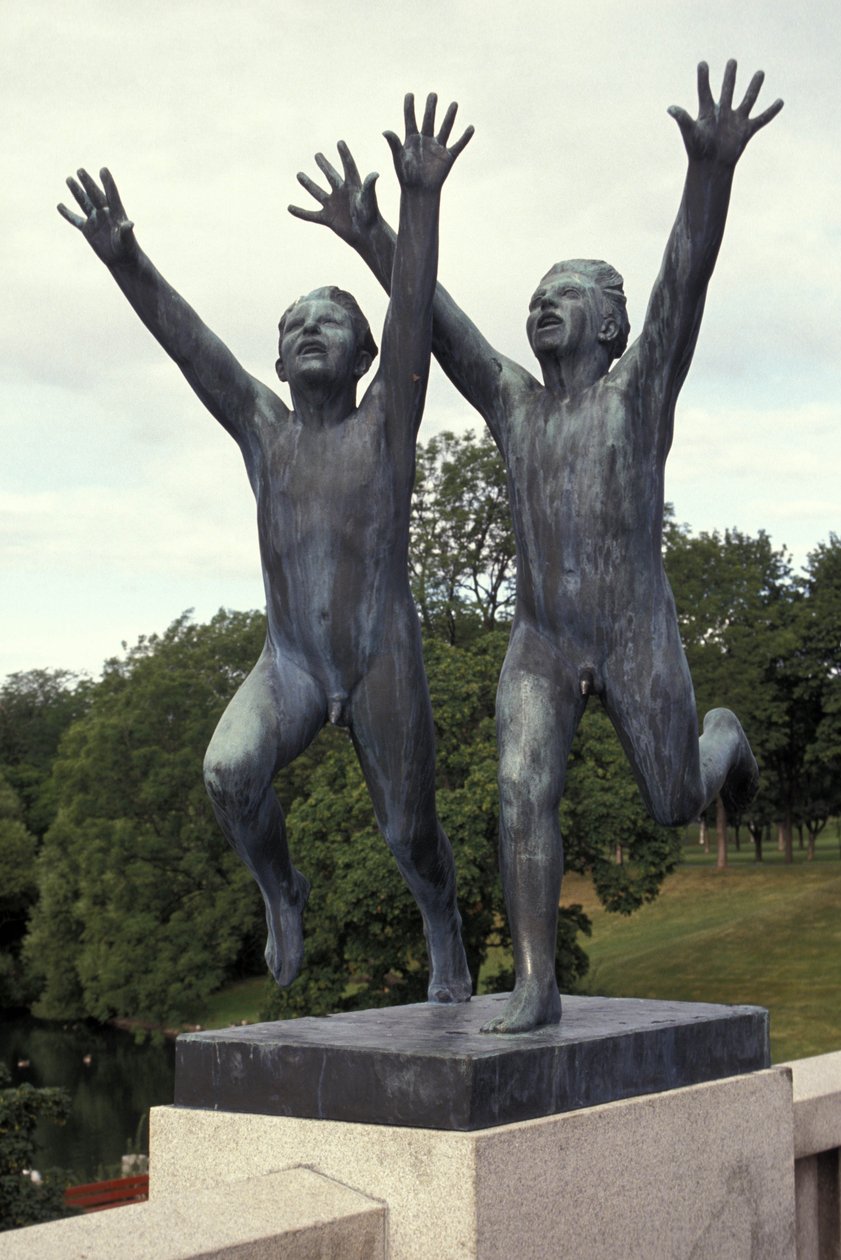 मूर्तिकला, Frognerparken, ओस्लो, नॉर्वे, यूरोप द्वारा गुस्ताव विगलैंड