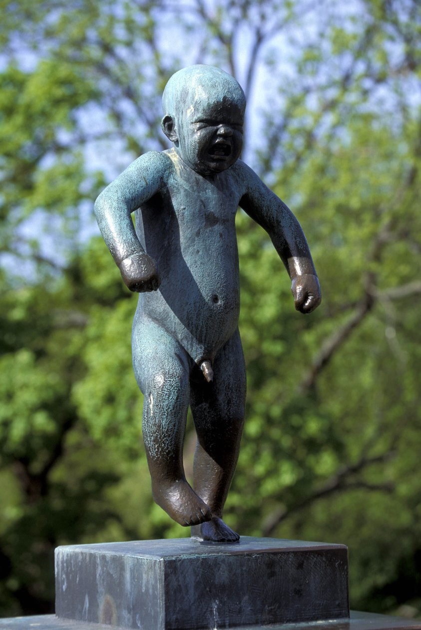 मूर्तिकला, Frognerparken, ओस्लो, नॉर्वे, यूरोप, द्वारा गुस्ताव विगलैंड