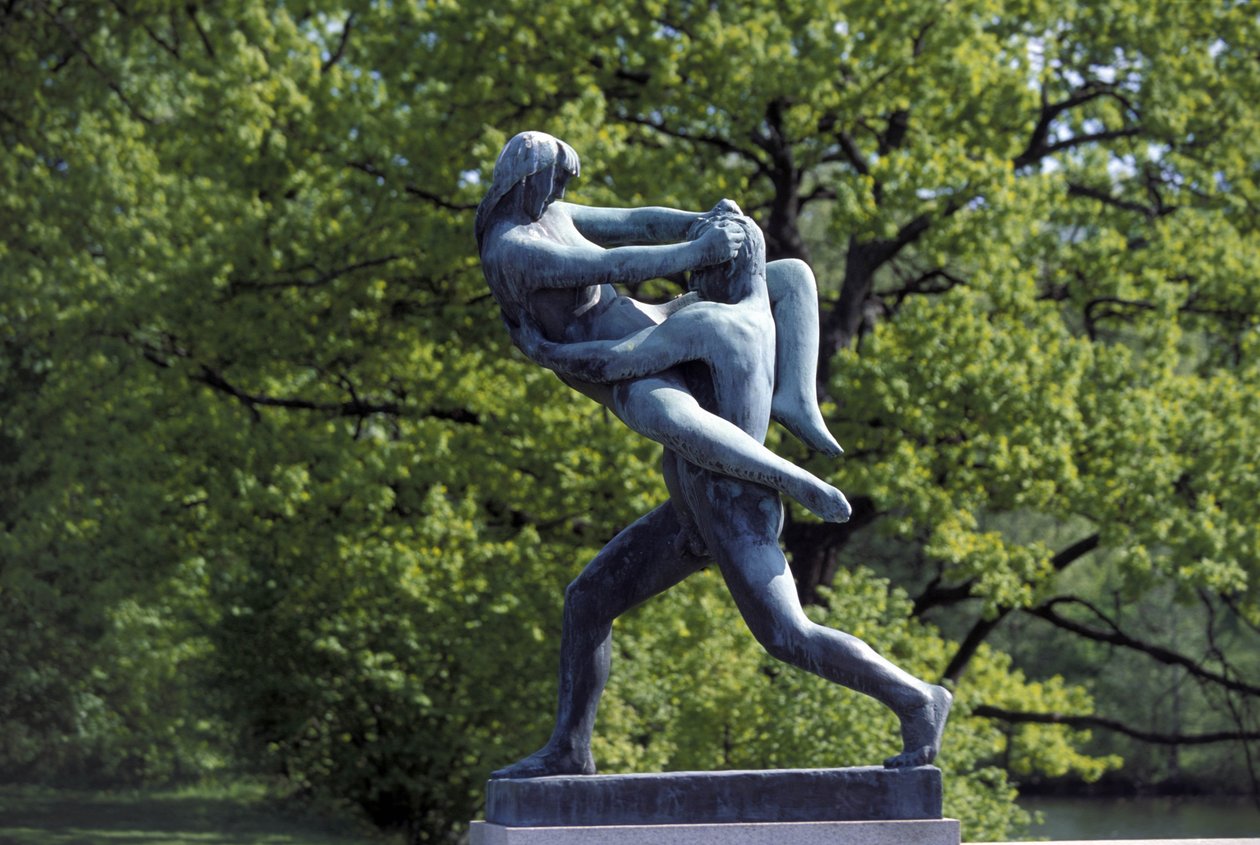 मूर्तिकला, Frognerparken, ओस्लो, नॉर्वे, यूरोप द्वारा गुस्ताव विगलैंड