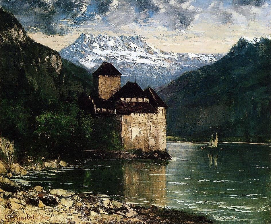 Chillon कैसल द्वारा गस्टवे कौरबेट