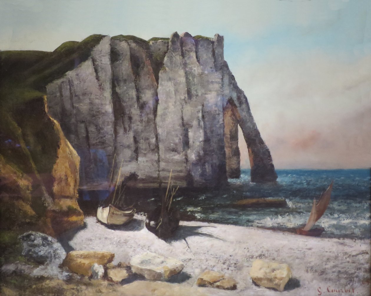 Attretat पर चट्टान द्वारा गस्टवे कौरबेट