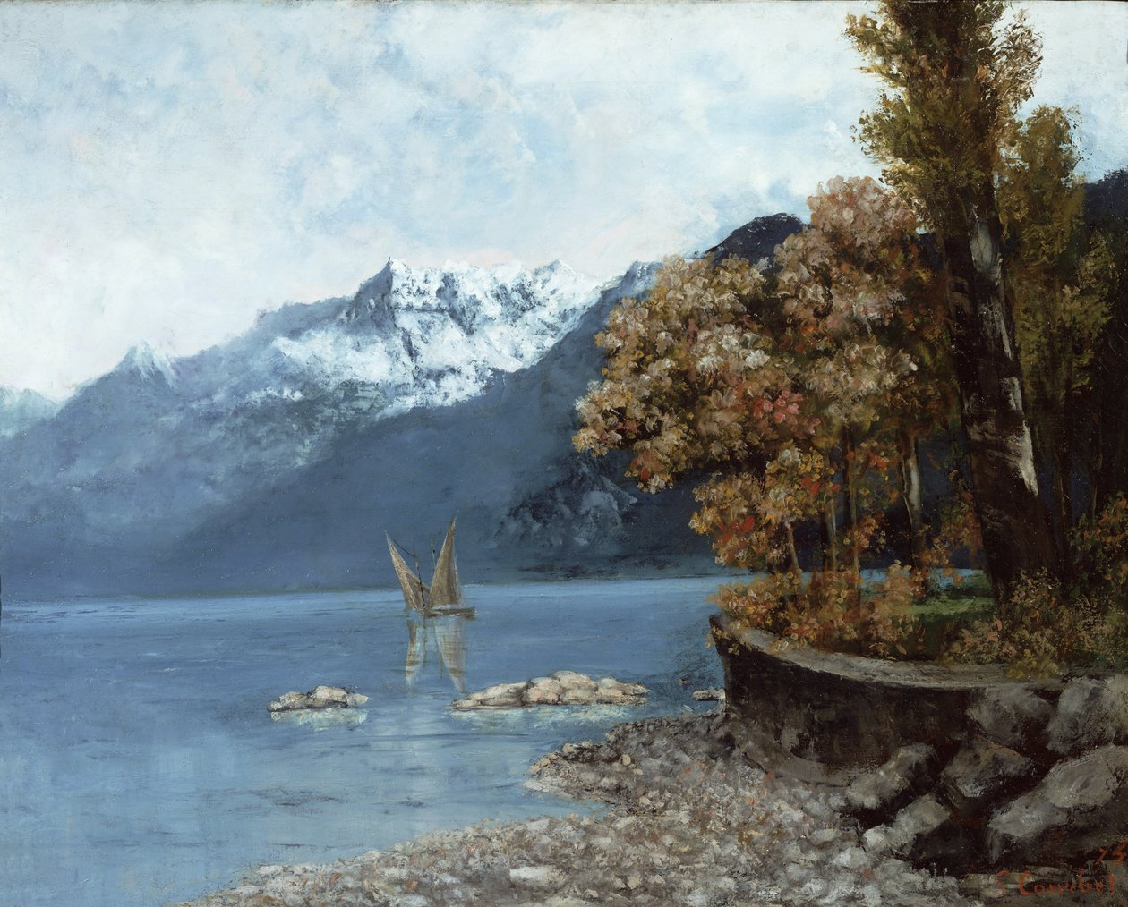 लेक लेमन, 1874 द्वारा गस्टवे कौरबेट