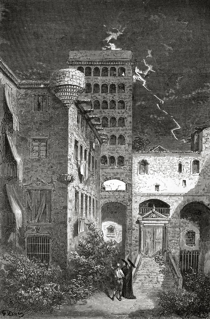 बार्सिलोना जेल, जिज्ञासा, &39;द वर्ल्ड टूर&39; पत्रिका, 1862 से चित्रण द्वारा गुस्ताव डोर