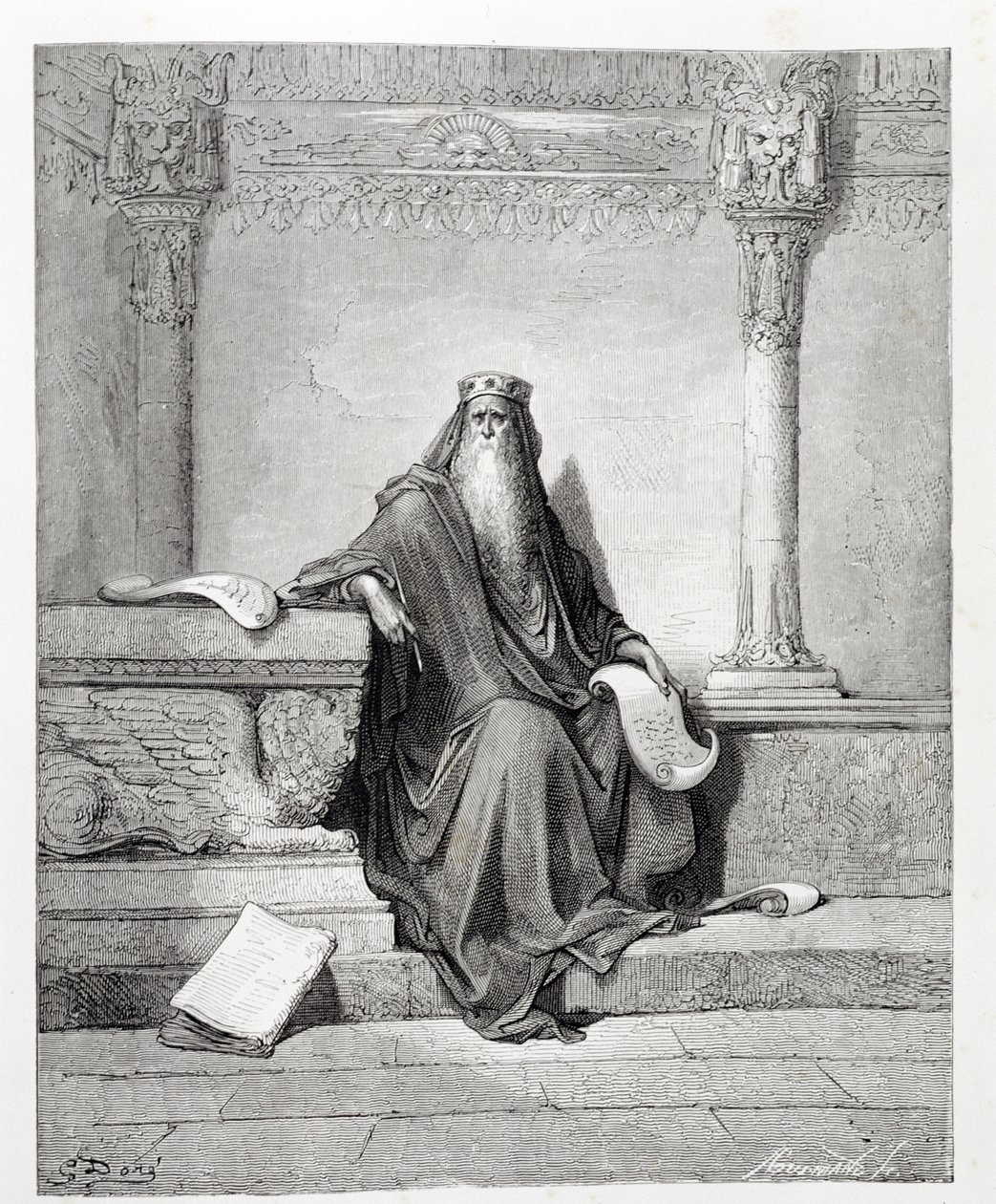 सोलोमन, एडोल्फ गुसमंड (1821-1905) द्वारा उत्कीर्ण c.1868 द्वारा गुस्ताव डोर