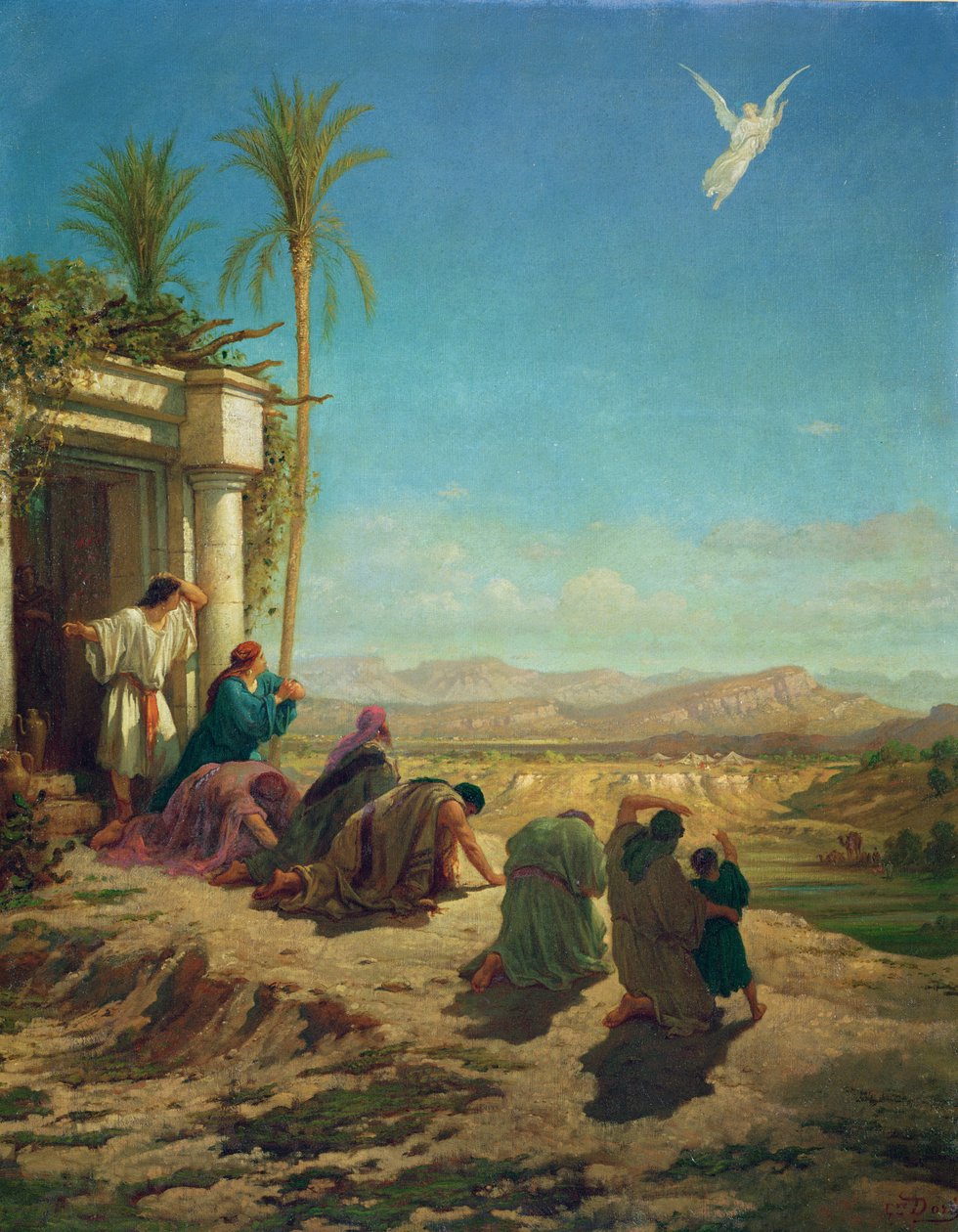 टोबियास का दूत, c.1865 द्वारा गुस्ताव डोर