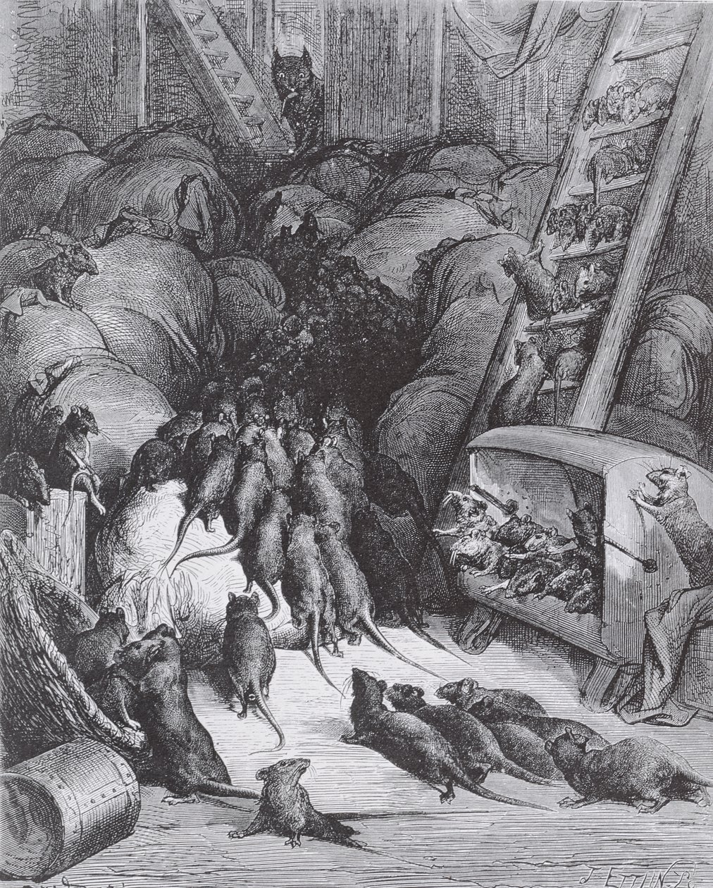 चूहों की लीग, 1868 द्वारा गुस्ताव डोर