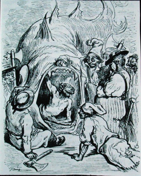 चार्ल्स पेरौल्ट (1628-1703) 1893 (उत्कीर्णन) द्वारा 'मोंटाहाउज़ेन' के लिए चित्रण द्वारा गुस्ताव (बाद में) डोर
