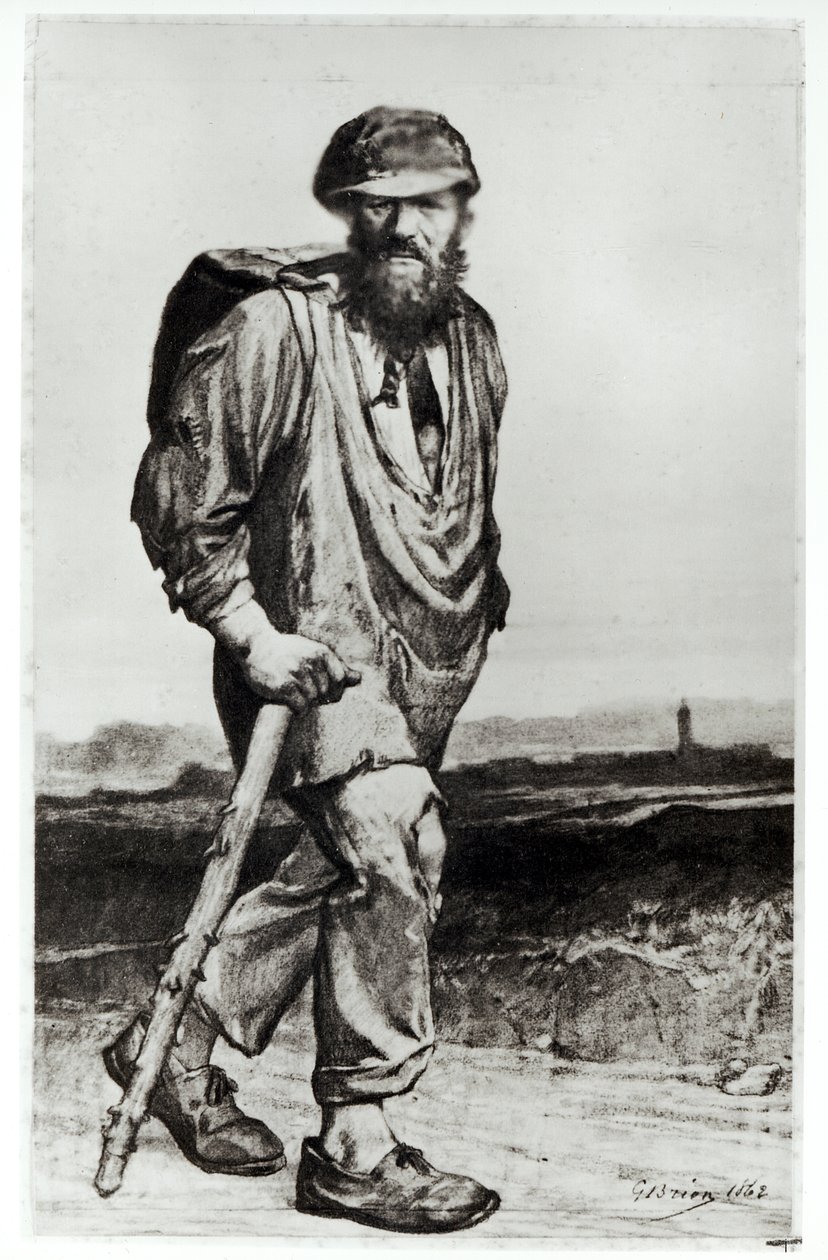 जीन वालजियन, विक्टर ह्यूगो (1802-85) 1862 द्वारा &39;लेस मिसेबल्स&39; का चित्रण द्वारा गुस्ताव ब्रेयन
