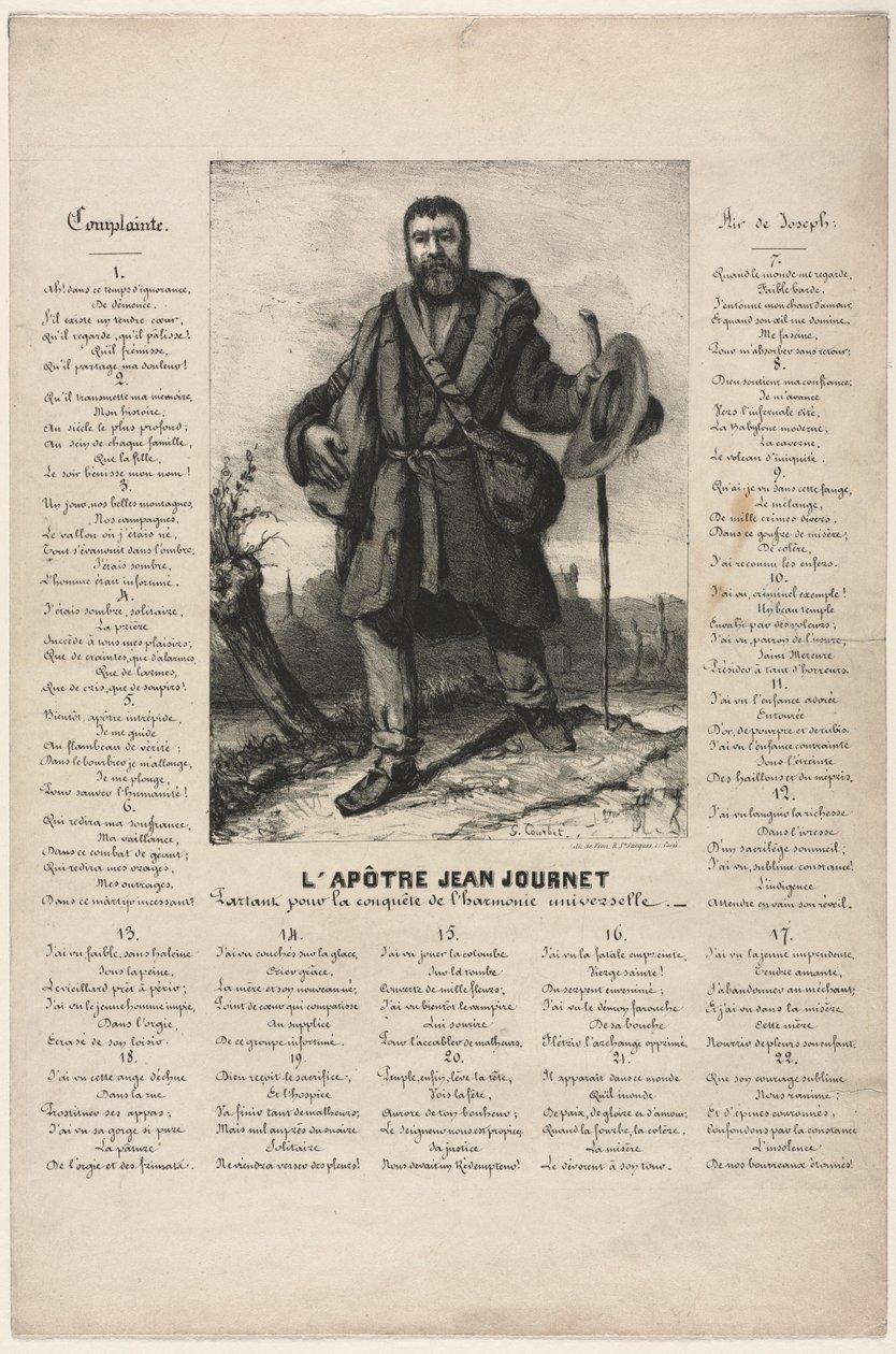 यूनिवर्सल हारमनी, 1850 की विजय के लिए जीन जोन्सनेट प्रस्थान। द्वारा गस्टवे कौरबेट