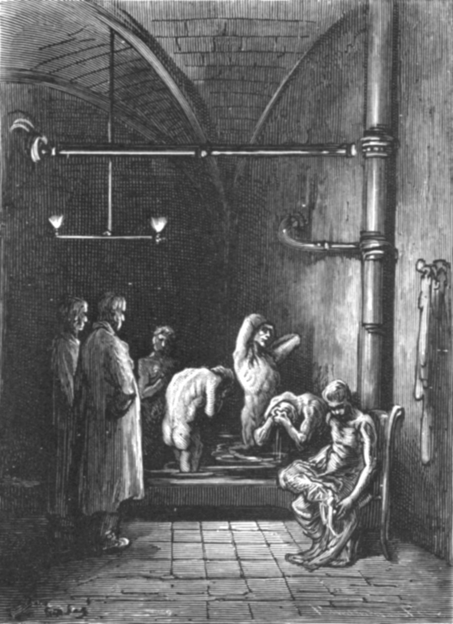ए हाउस ऑफ रिफ्यूज - इन द बाथ, 1872। द्वारा गुस्ताव डोर
