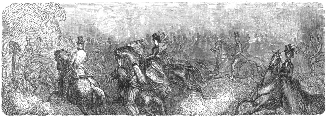 ए मॉर्निंग राइड, 1872। द्वारा गुस्ताव डोर