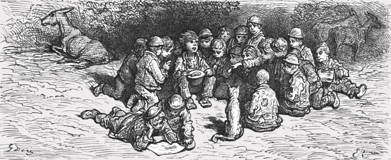 ए पेनी स्वीपस्टेक, 1872। द्वारा गुस्ताव डोर