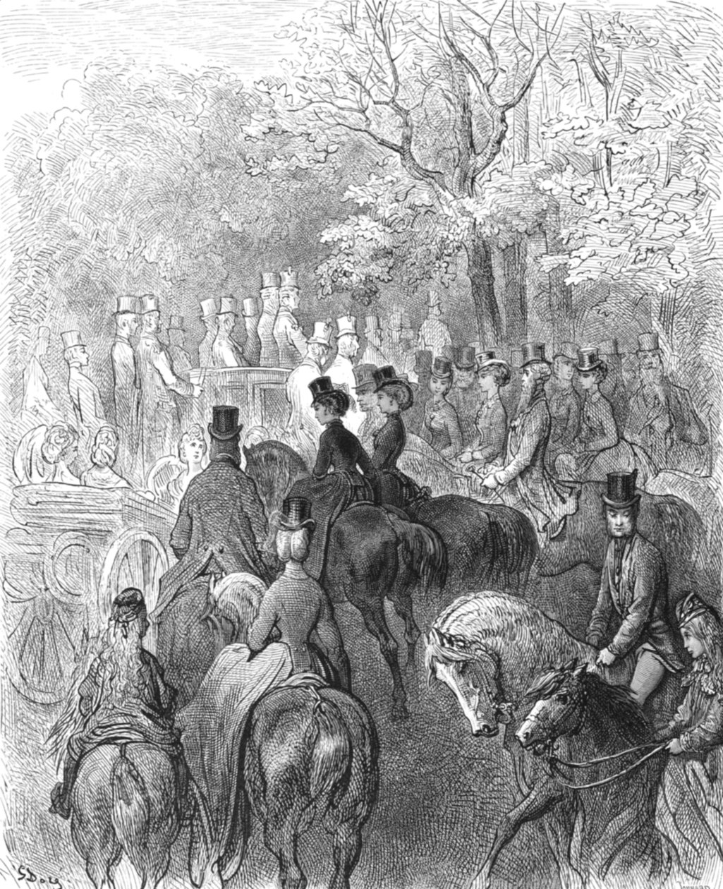 पार्क में दोपहर, 1872। द्वारा गुस्ताव डोर