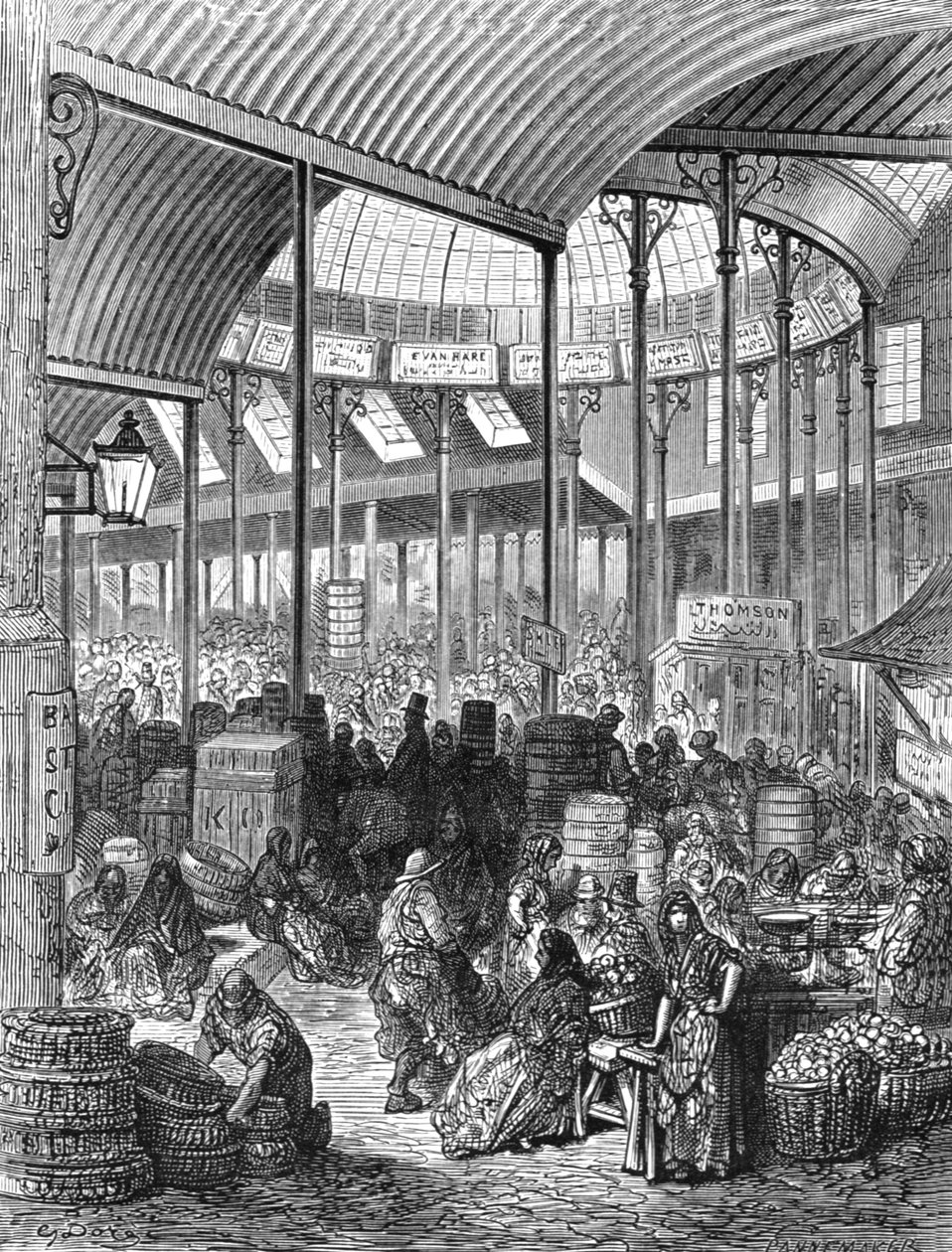 बरो मार्केट, 1872। द्वारा गुस्ताव डोर