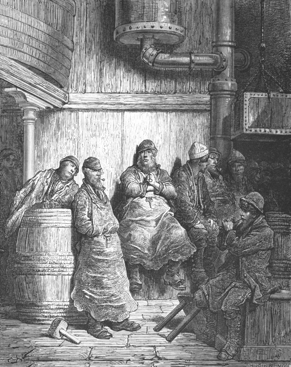 शराब बनानेवाला आदमी, 1872। द्वारा गुस्ताव डोर