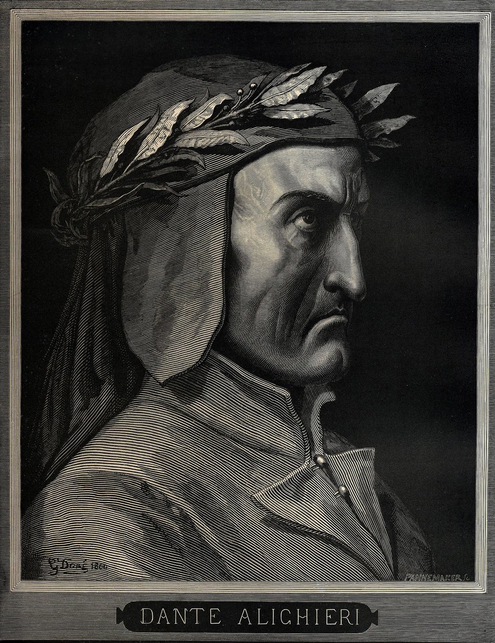 दांते अलिघिएरी 1265-1321, 1860 द्वारा गुस्ताव डोर