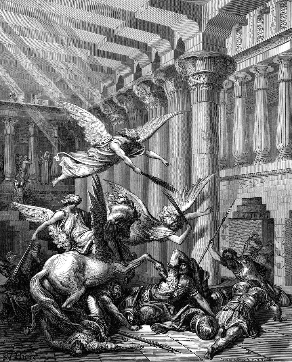 1865-1866 में यरूशलेम के मंदिर से खजाना लेने का प्रयास करने वाला हेलियोडोरस द्वारा गुस्ताव डोर