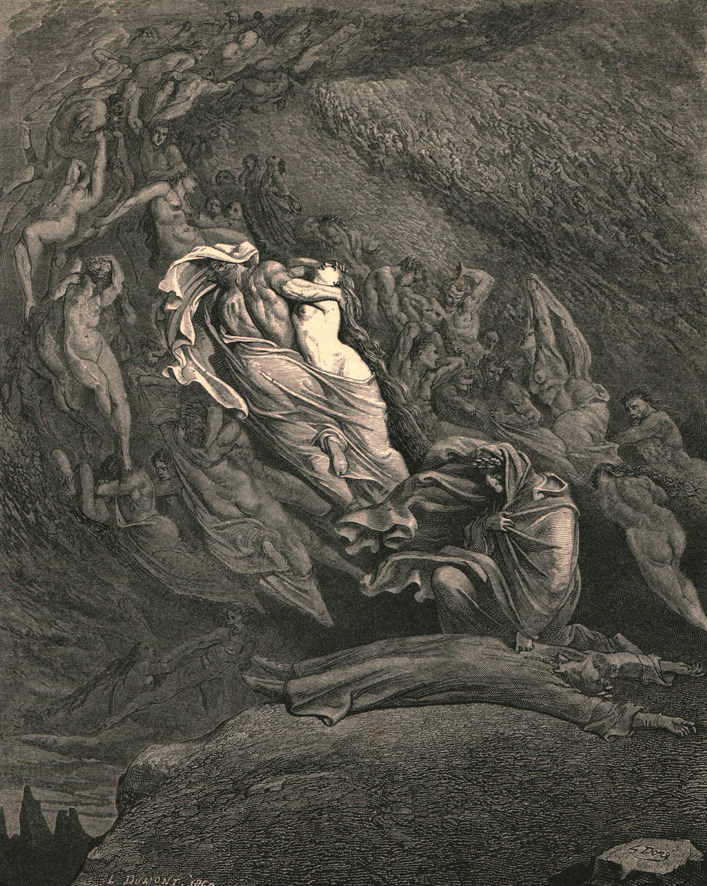 मैं करुणा बेहोशी के माध्यम से, मृत्यु से दूर प्रतीत नहीं होता, c1890। द्वारा गुस्ताव डोर
