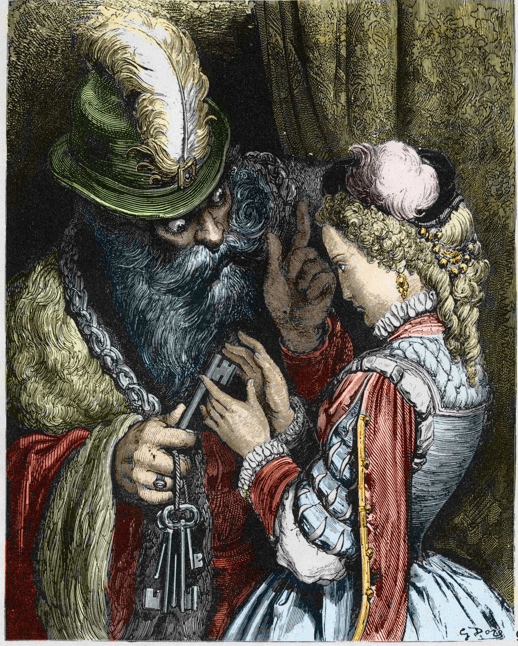 "" Bluebeard"" के लिए चित्रण द्वारा गुस्ताव डोर