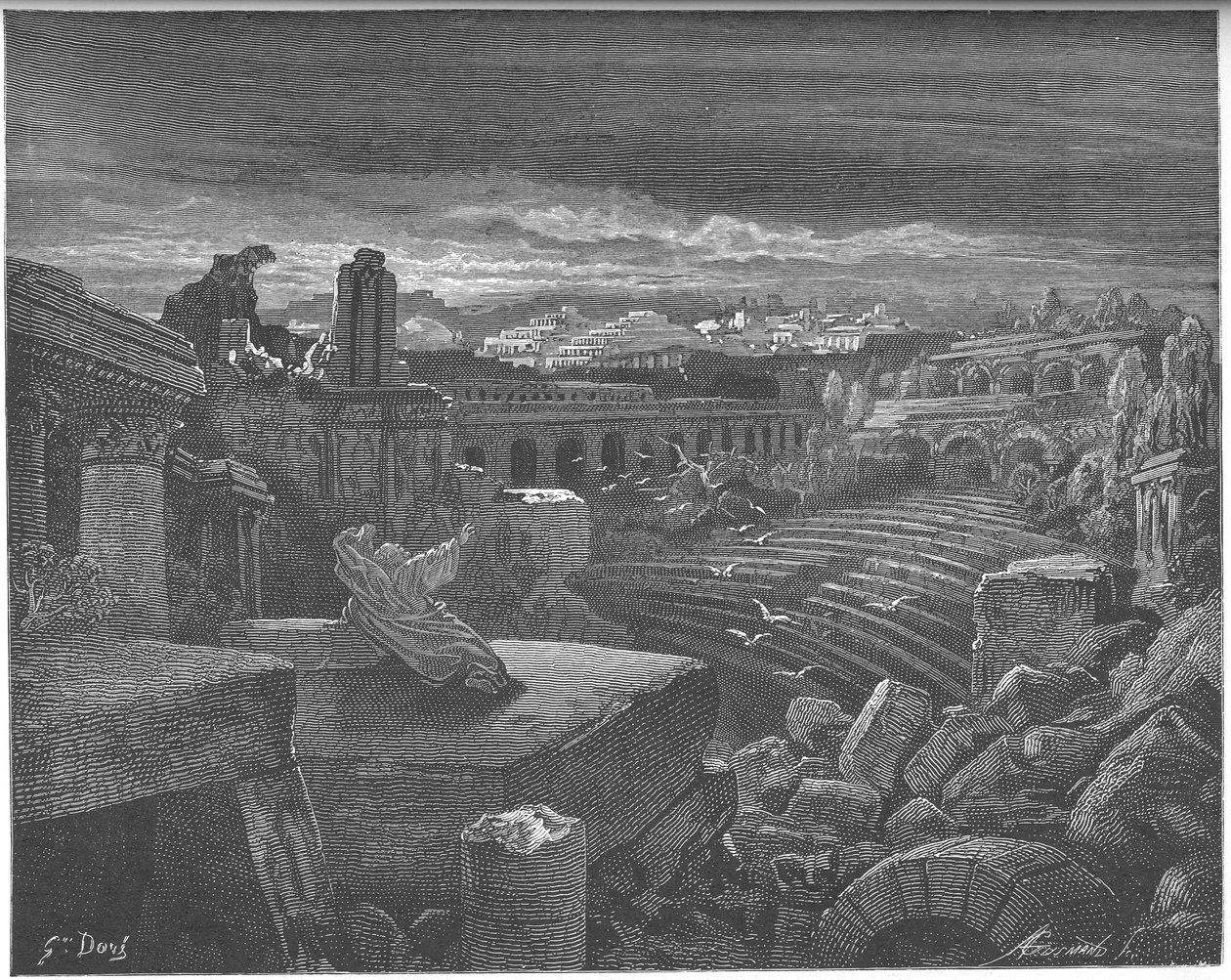 यशायाह बाबुल के विनाश का दर्शन, 1897 द्वारा गुस्ताव डोर