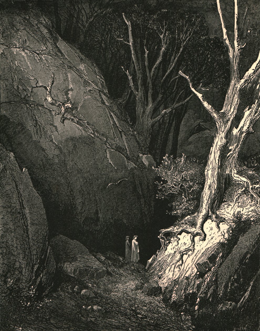 आगे बढ़ने पर, मैंने अपने कदमों को बंद कर दिया, c1890। द्वारा गुस्ताव डोर