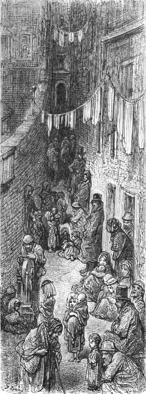 ऑरेंज कोर्ट - ड्र्यू लेन, 1872। द्वारा गुस्ताव डोर