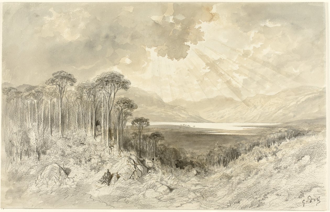 स्कॉटिश परिदृश्य, 1873 द्वारा गुस्ताव डोर