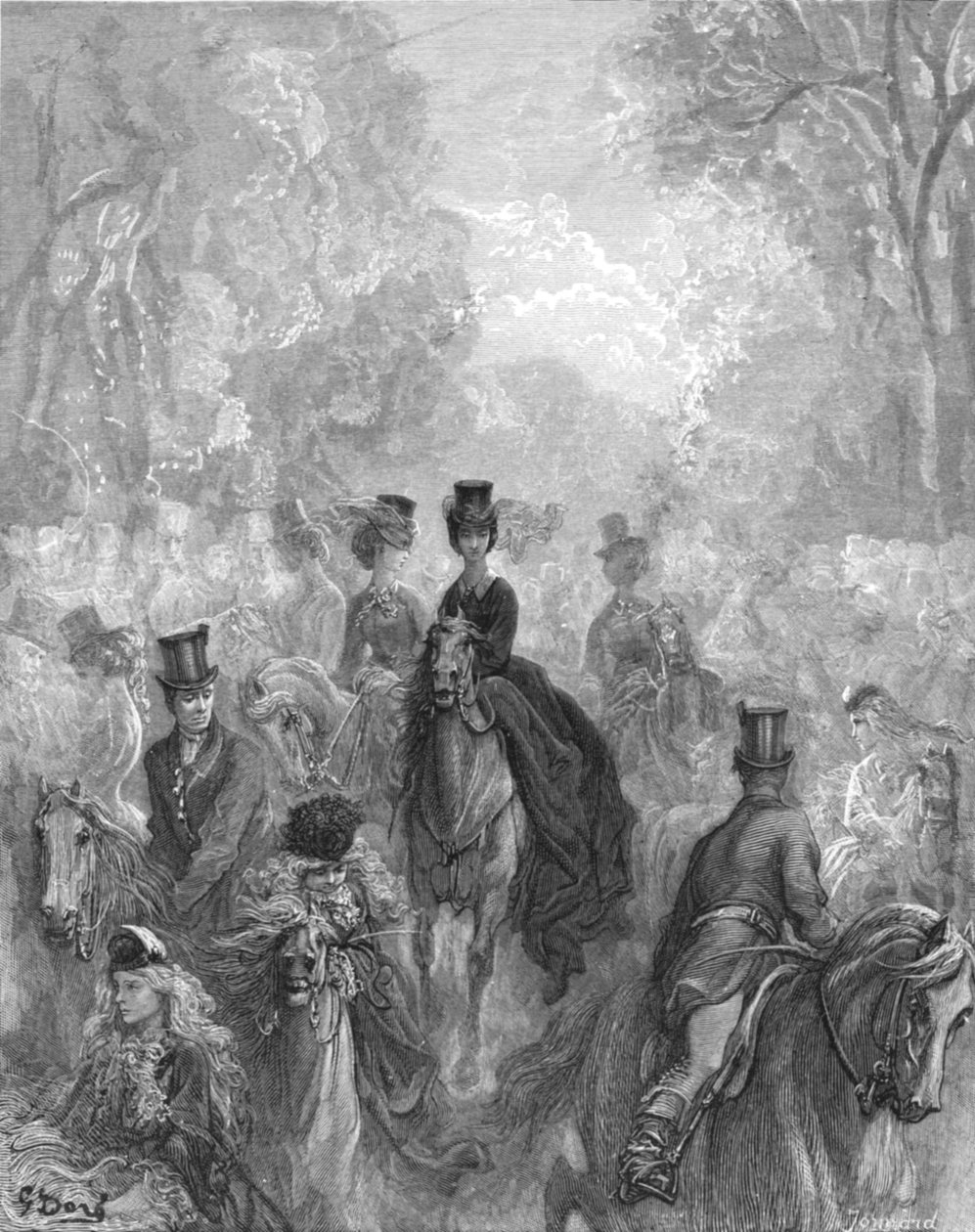द लेडीज़ माइल, 1872। द्वारा गुस्ताव डोर