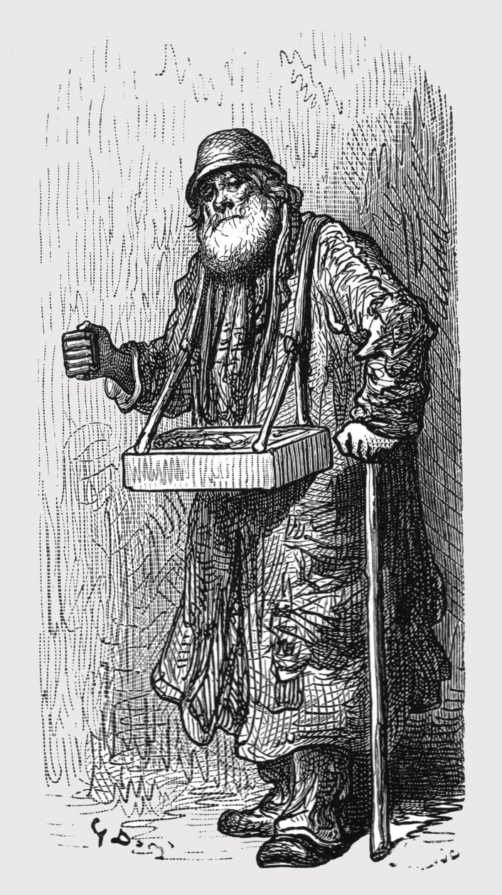 द मैच सेलर, 1872। द्वारा गुस्ताव डोर