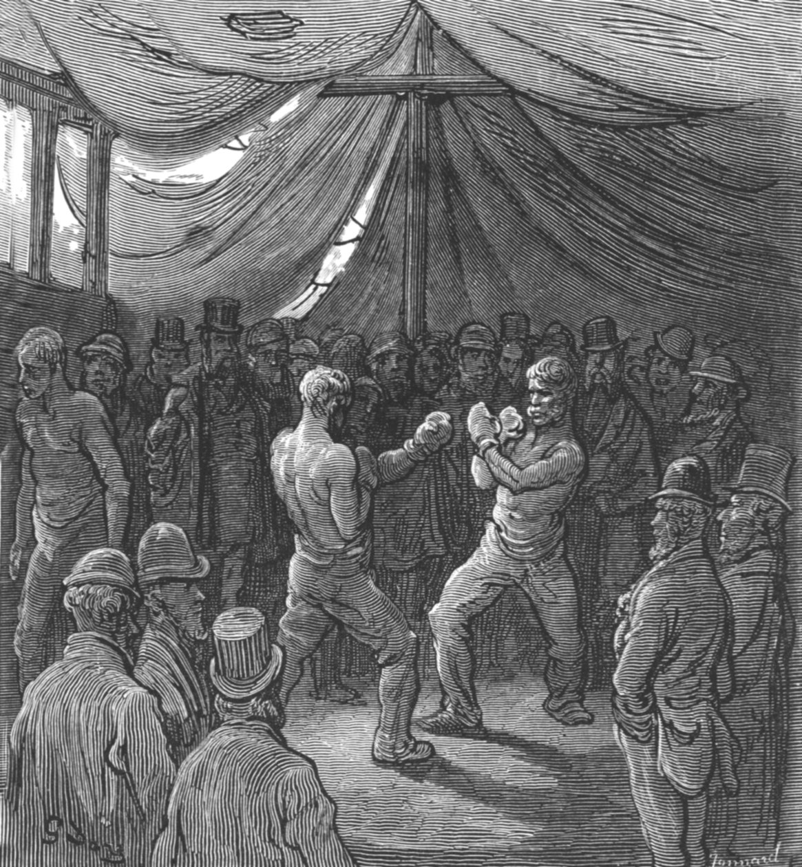 'द नोबल आर्ट', 1872। द्वारा गुस्ताव डोर