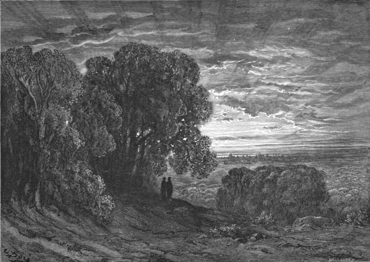 हाईगेट पर दो तीर्थयात्री, 1872। द्वारा गुस्ताव डोर