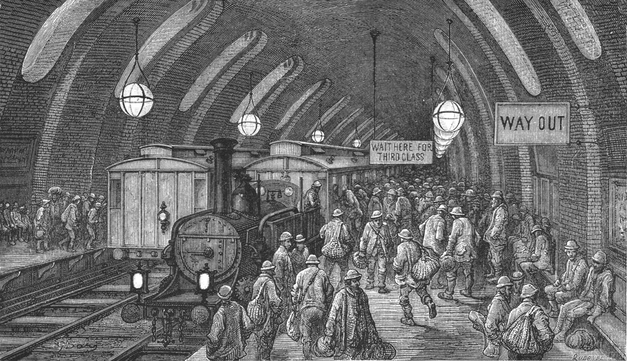कामगारों की ट्रेन, 1872। द्वारा गुस्ताव डोर