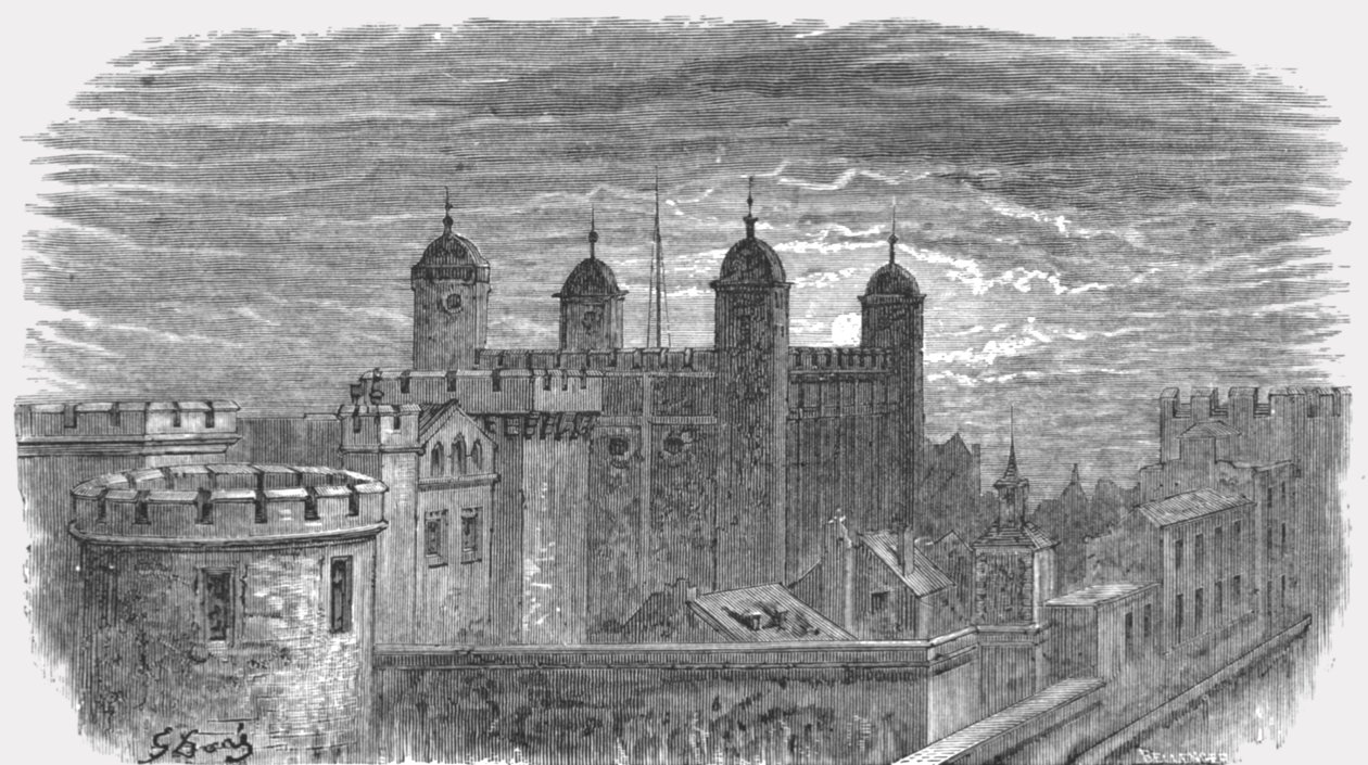 लंदन का टॉवर, 1872। द्वारा गुस्ताव डोर