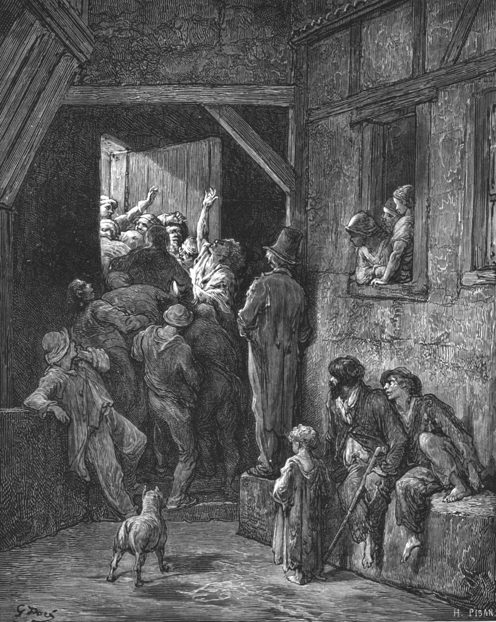 'उसे बाहर कर दो! - रैटक्लिफ, 1872। द्वारा गुस्ताव डोर