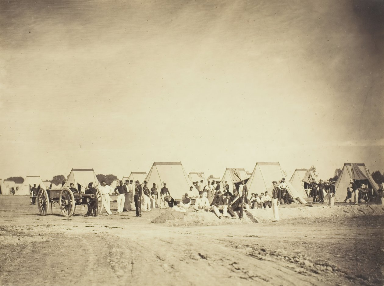आर्टिलरी कैंप, कैंप डे चालोंस, 1857। द्वारा गुस्ताव लेग्रे