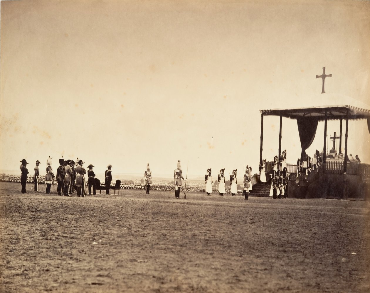 1857 में कैंप डे चालोंस में मास। द्वारा गुस्ताव लेग्रे