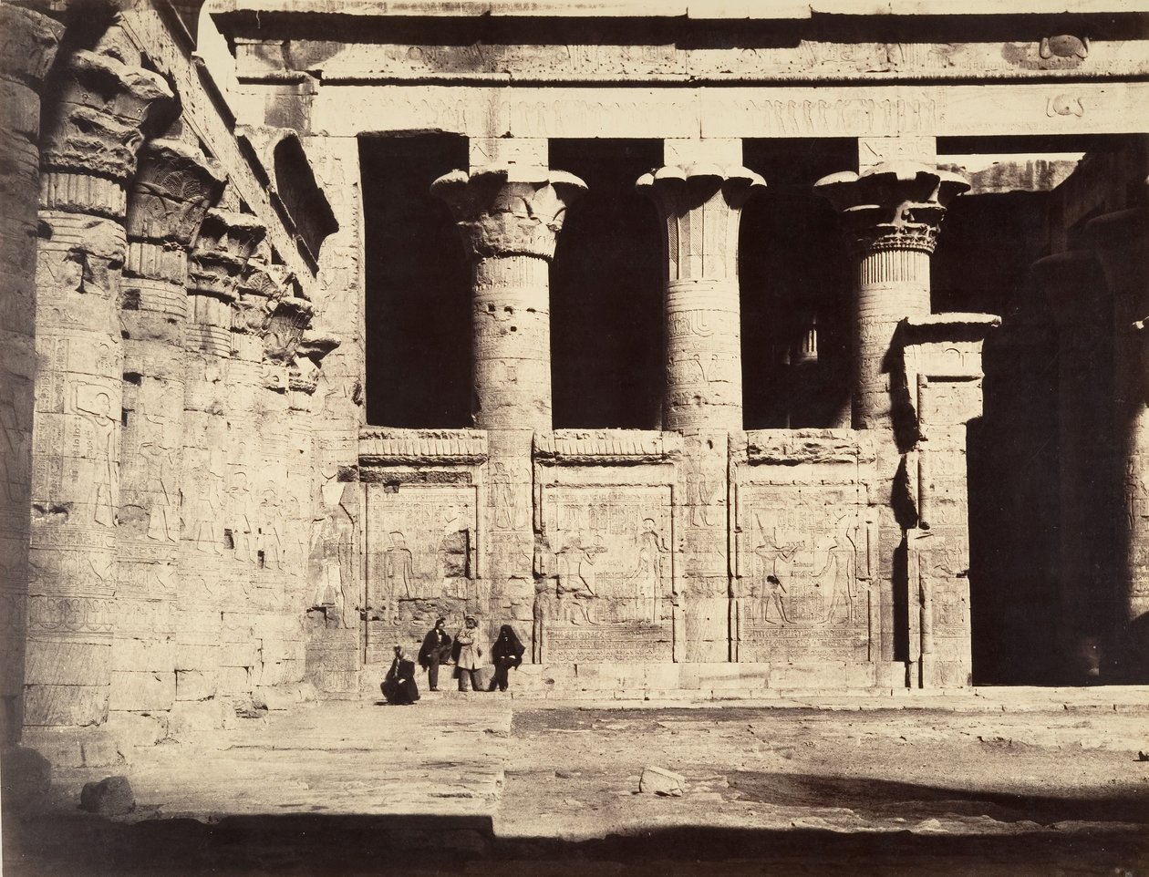 एडफू का मंदिर, 1867। द्वारा गुस्ताव लेग्रे
