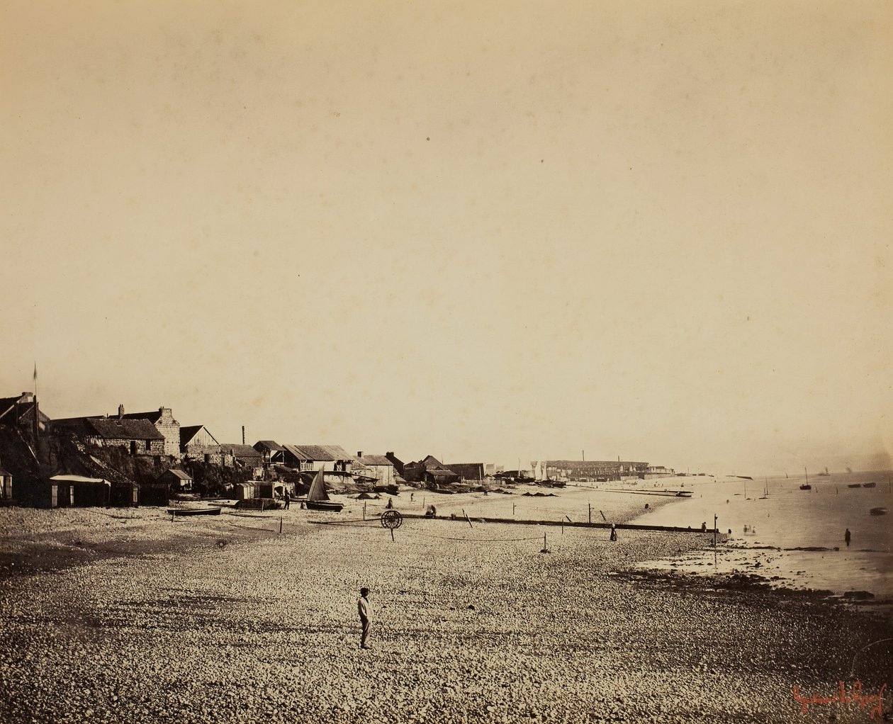 सेंट-एड्रेसे में समुद्र तट, 185657। द्वारा गुस्ताव लेग्रे