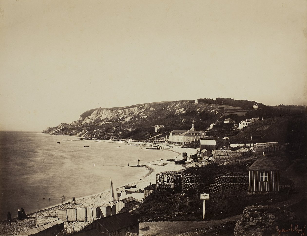 ड्यूमॉन्ट बाथ, 1856-57 के साथ, सैंटे-एड्रेस पर समुद्र तट द्वारा गुस्ताव लेग्रे