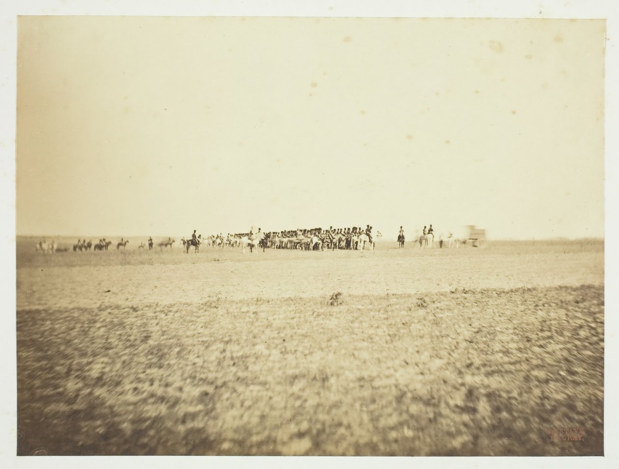 शीर्षक रहित [घुड़सवार सेना], 1857। द्वारा गुस्ताव लेग्रे