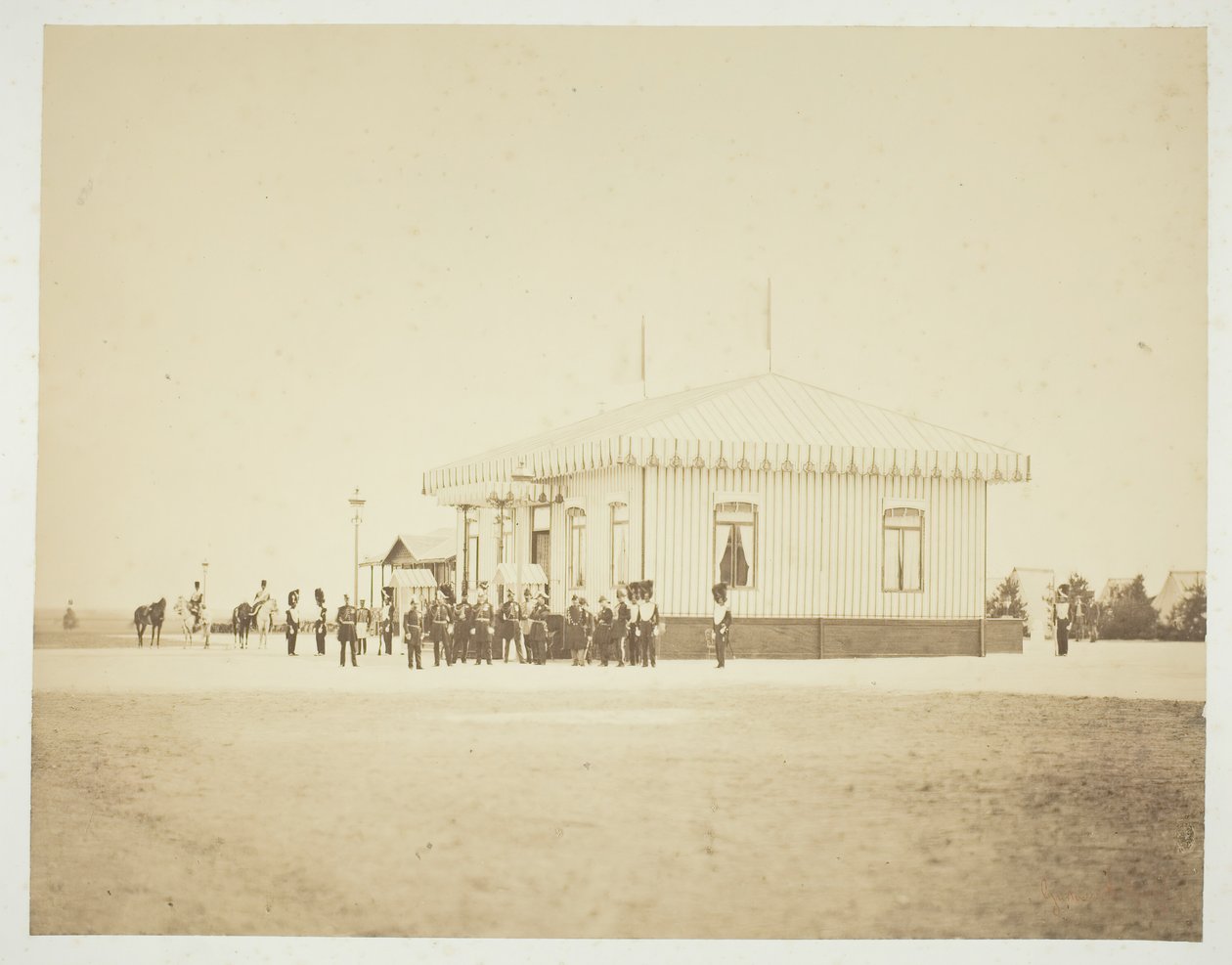 शीर्षकहीन [अधिकारी और गणमान्य व्यक्ति], 1857। द्वारा गुस्ताव लेग्रे