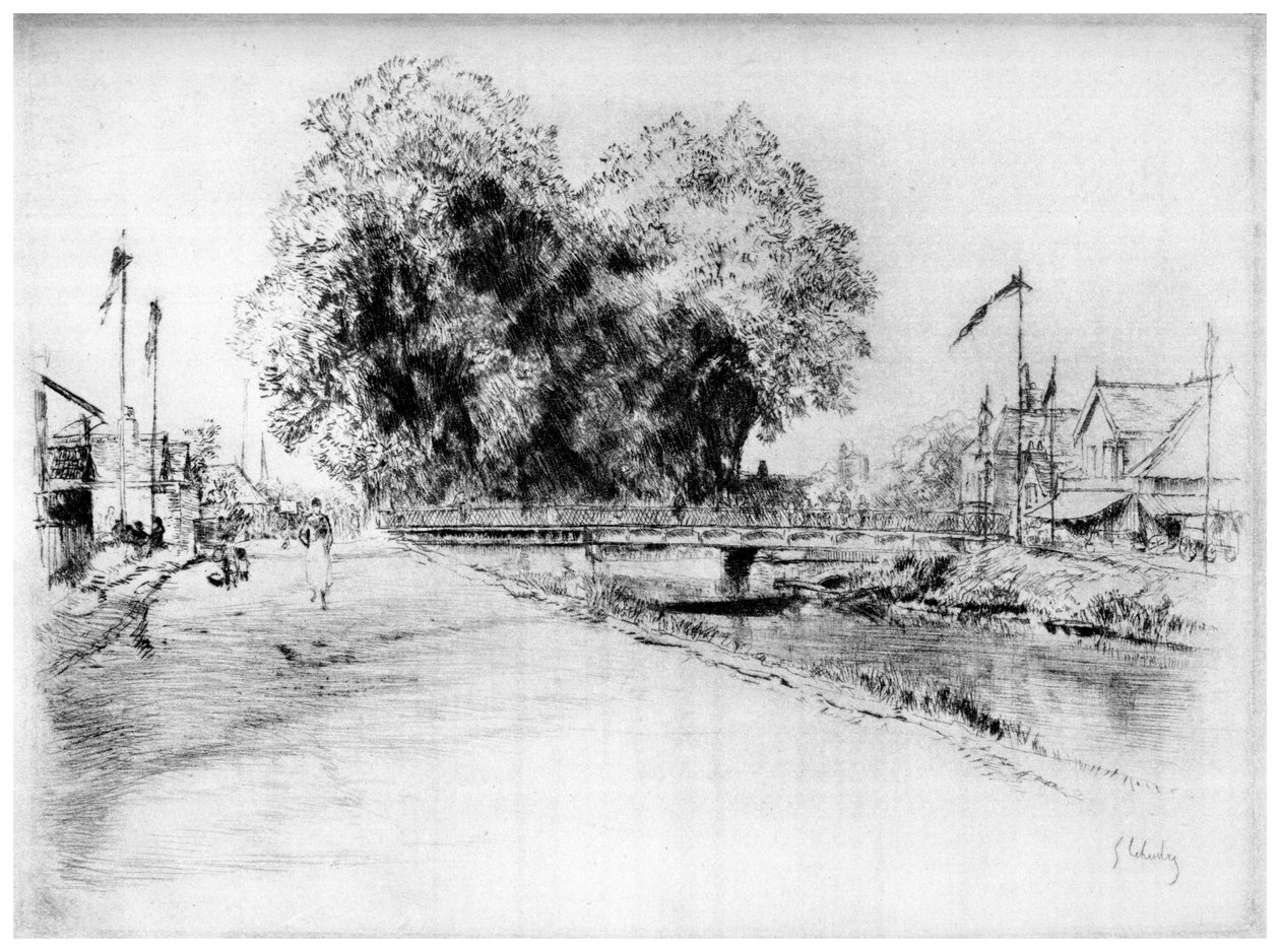 नहर एक ट्रॉयज़, c1880-1930 1924 द्वारा गुस्ताव लेहेत्रे