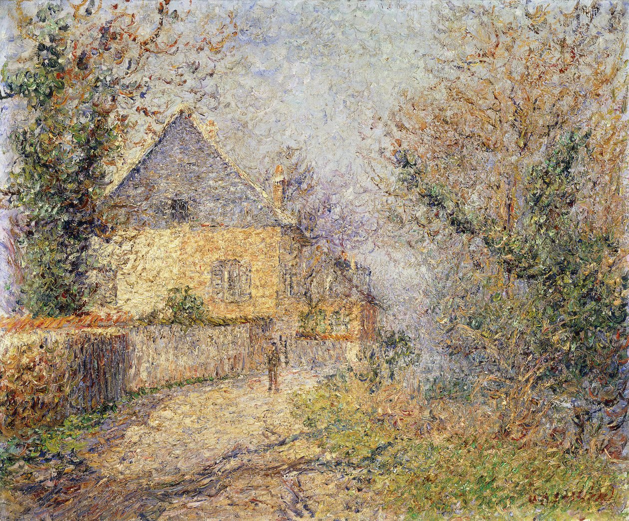 L "Eure, Louviers; के तट पर मकान; मौनस Au Bord de L" Eure, Louviers, 1902 द्वारा गुस्तावे लोइसो