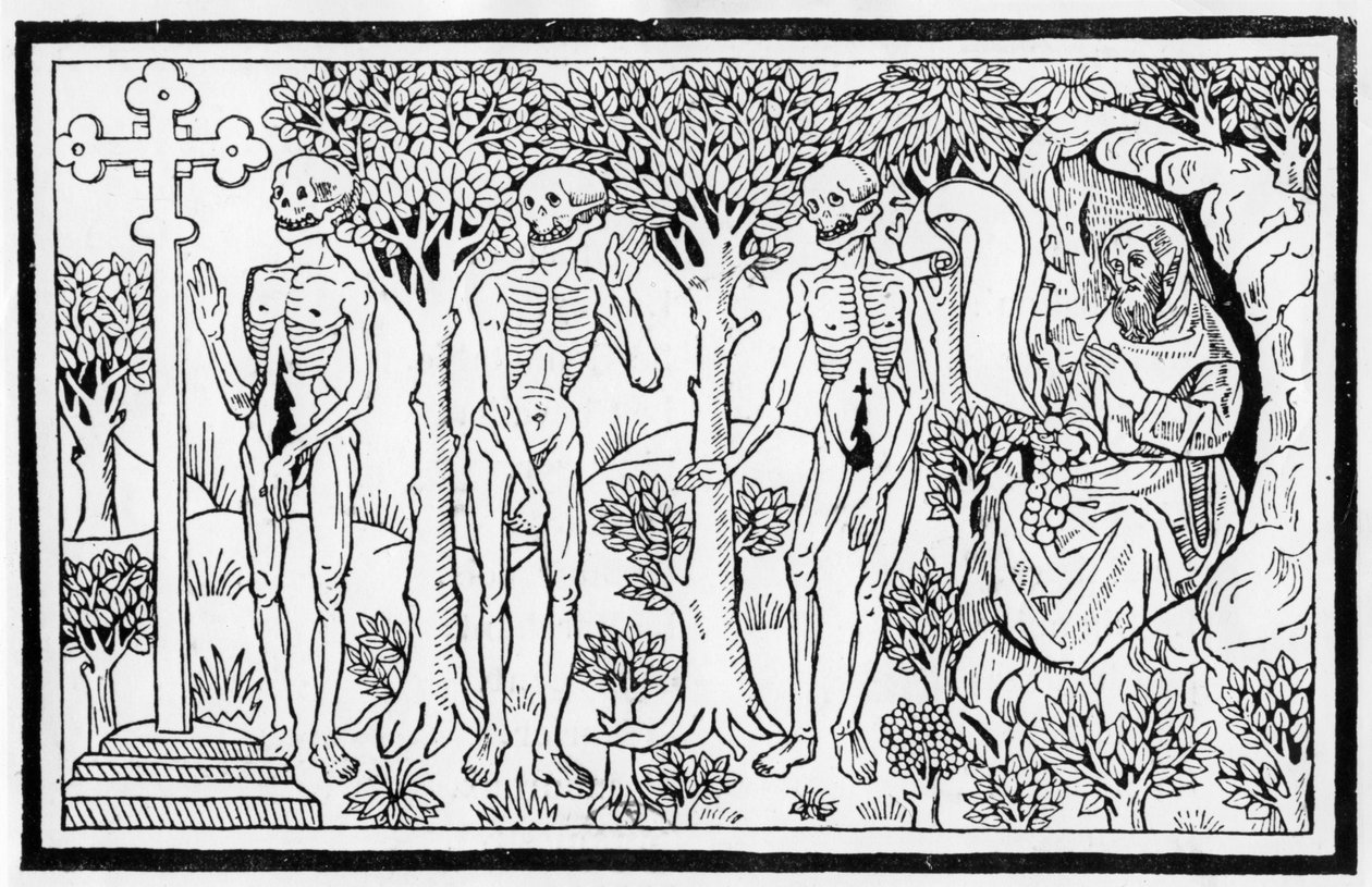 डैनस मैकबेरे से चित्रण, पेरिस प्रकाशित, 1485 द्वारा गाइ मर्चेंट