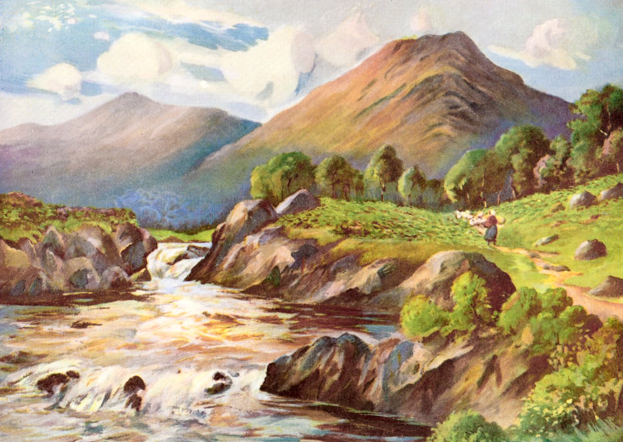 कॉनन नदी पर, रॉस-शायर, 1924-1926। द्वारा एचसी बेग