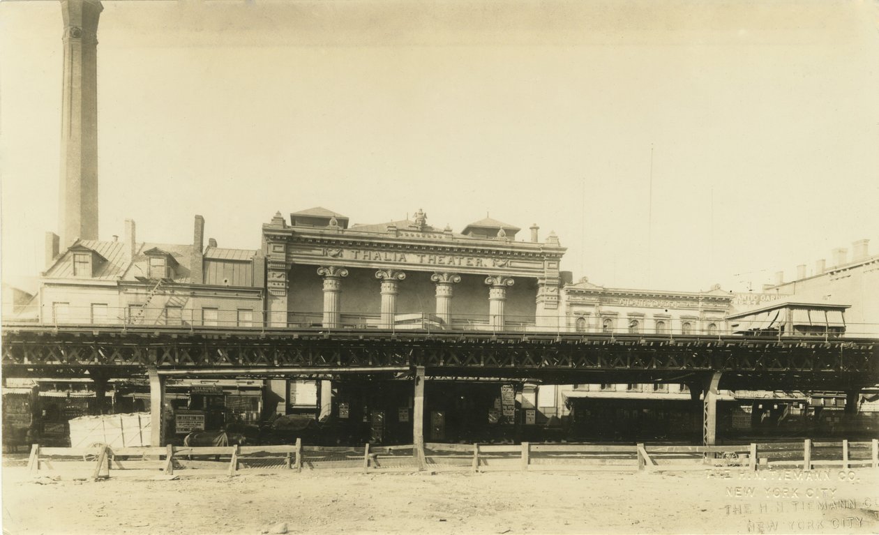 थालिया थियेटर, 1929 में अपने विनाश से पहले, c.1908 (bw फोटो) द्वारा एचएन तिमन्न